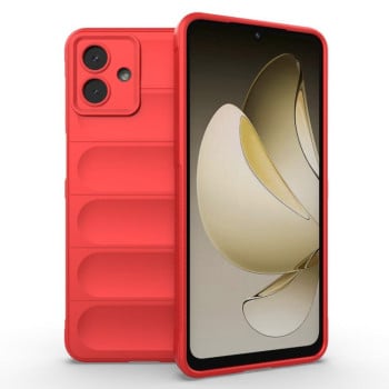 Силиконовый чехол Magic Flannel для Samsung Galaxy A07 4G - красный