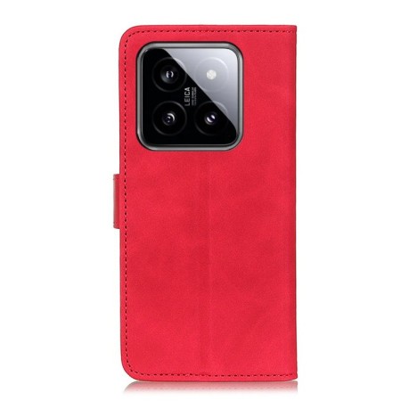 Чохол-книжка KHAZNEH Cowhide Texture на Xiaomi 14 - червоний