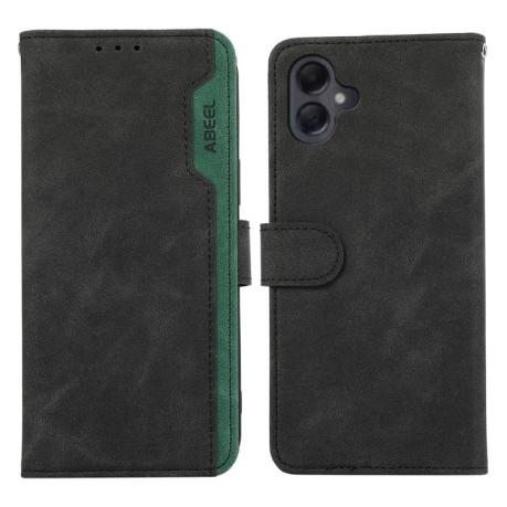 Чехол-книжка ABEEL Color Block Magnetic RFID Leather на Samsung Galaxy A06 4G - Black-Green