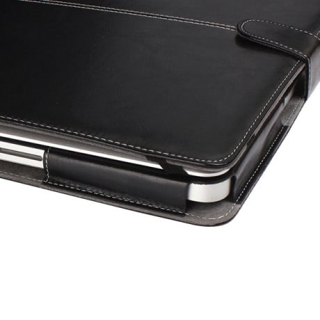 Черный Кожаный Чехол Книжка для MacBook Pro 15.4