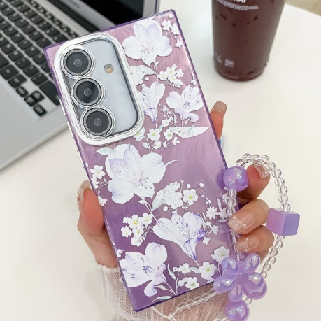 Протиударний чохол Flowers and Plants Series для Samsung Galaxy S25+ 5G - Pale Purple Flower