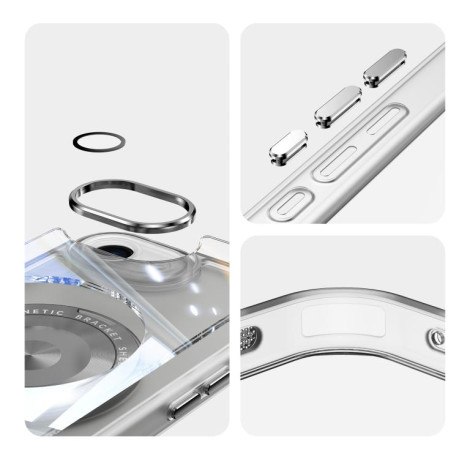 Протиударний чохол MagSafe Acrylic Hybrid для iPhone 16e - сірий