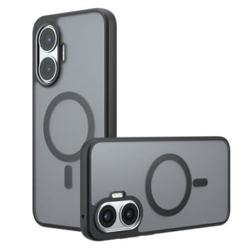 Протиударний чохол Armor Precise Hole гібрид твердого й м'якого матеріалу на Xiaomi Poco F7 — матовий чорний