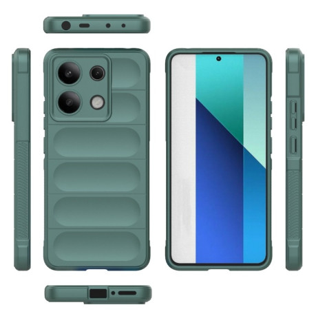 Силіконовий чохол Magic Flannel для Xiaomi Redmi Note 13 4G Global - зелений