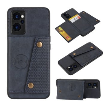 Протиударний чохол Double Buckle для Realme C35 - синій