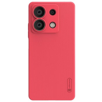 Чехол NILLKIN Frosted Shield усиленный матовый на Xiaomi Redmi Note 13 5G - красный