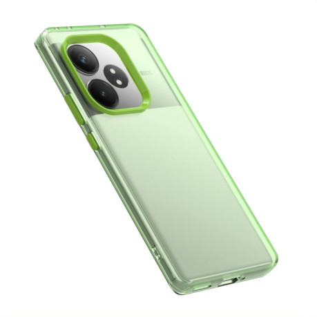 Противоударный чехол Candy Series для Realme GT 6T - зеленый