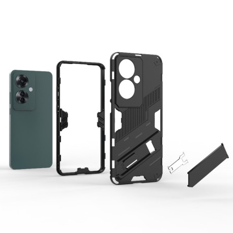 Противоударный чехол Punk Armor для OPPO Reno11 F 5G - красный