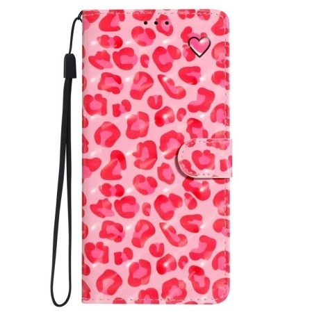 Чехол-книжка 3D Painting для Samsung Galaxy A56 5G - Pink Leopard Print