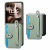 Противоударный чехол Wristband Kickstand Card для Motorola Razr 60 Ultra - зелений