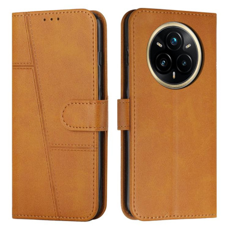 Чохол-книжка Stitching Calf Texture для Realme 14 Pro+ - жовтий