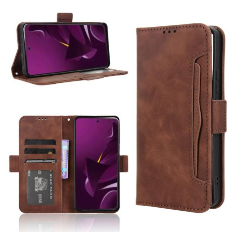Чохол-книжка Skin Feel Calf на Xiaomi Poco M7 Pro 5G - коричневий