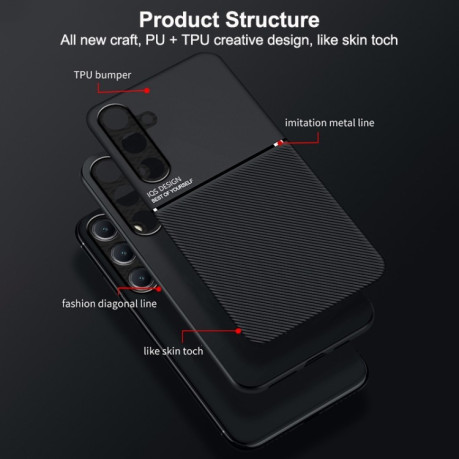 Протиударний чохол Tilt Strip Grain на Samsung Galaxy S25+ 5G - зелений
