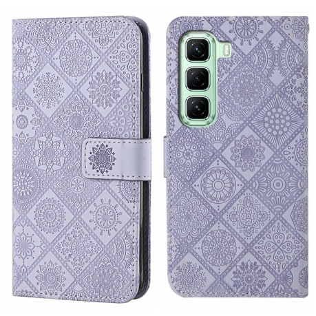 Чохол-книжка Ethnic Style для Infinix Hot 50 4G - фіолетовий