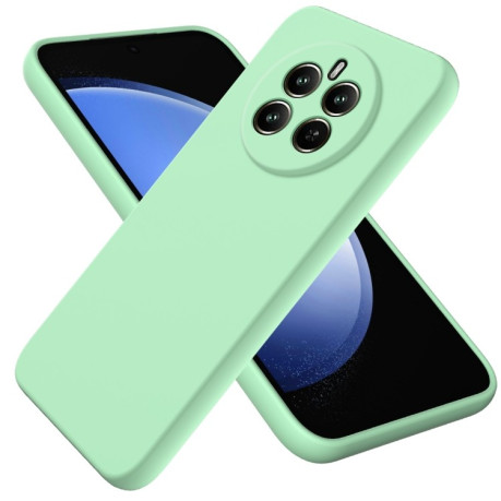 Силиконовый чехол Solid Color Liquid Silicone на Realme 12+ 5G/12 4G/13 4G - зеленый
