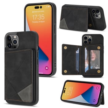 Противоударный чехол Line Card Holder для iPhone 14 Pro Max - черный