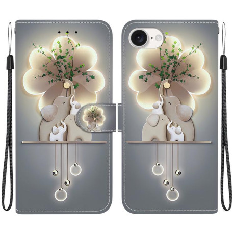 Чехол-книжка Colored Drawing Series на iPhone 16e - разноцветный