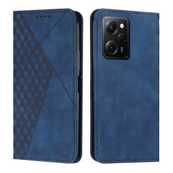 Чехол-книжка Diamond Splicing Skin Feel для Xiaomi Redmi Note 12 Pro Speed / Poco X5 Pro 5G - синий