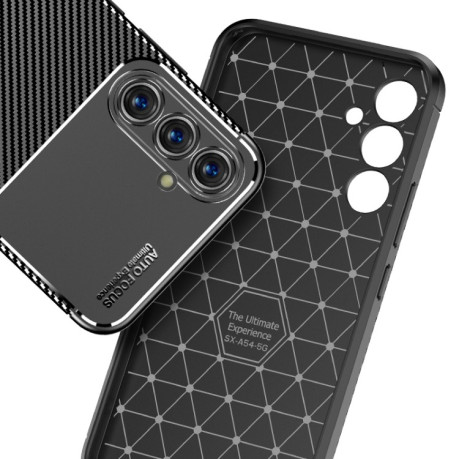 Ударозахисний чохол HMC Carbon Fiber Texture на Samsung Galaxy A54 5G - чорний
