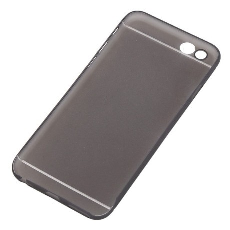 Ультратонкий Полупрозрачный Чехол с Защитой Камеры Черный для iPhone 6, 6S