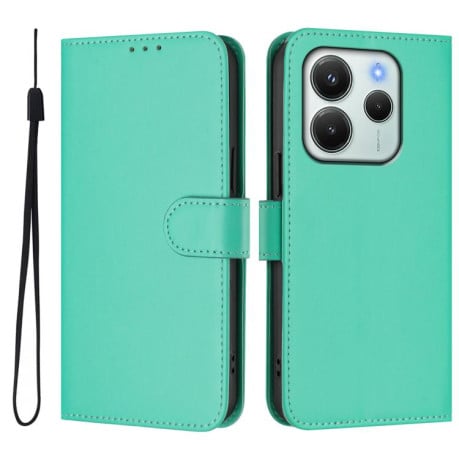 Чохол-книжка Skin Feel Solid Color Leather Xiaomi Redmi Note 14 4G 164.48mm - зелений