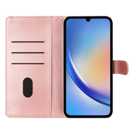 Чохол-книжка Butterflies and Flowers Leather для OnePlus 13 - золото
