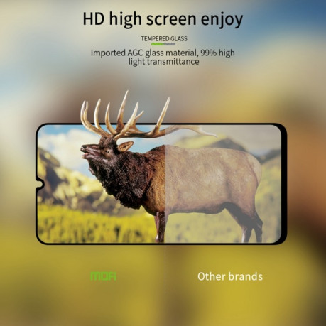 Защитное стекло MOFI 9H 3D Full Screen на Samsung Galaxy A05s - черное