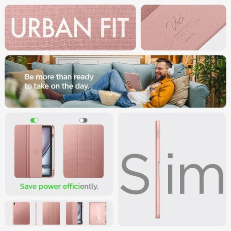 Оригінальний чохол Spigen Urban Fit для iPad Air 10.9' - Rose Gold