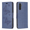 Чохол-книжка Butterflies Pattern для Samsung Galaxy A24 4G - синій