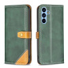 Чохол-книжка Matching Double Sewing для Samsung Galaxy A54 5G - зелений
