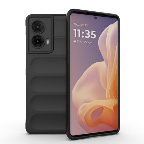 Силіконовий чохол Magic Flannel для Motorola Moto G85 5G Global - чорний