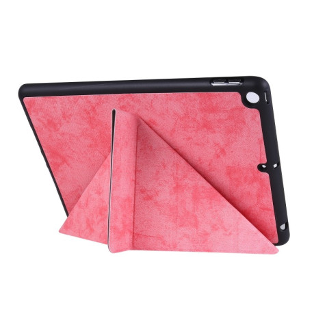 Чехол-книжка Silk Texture Horizontal Deformation Flip на iPad 9/8/7 10.2 (2019/2020/2021) - розовый