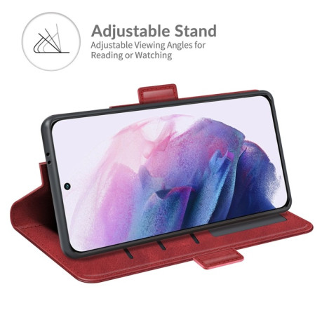 Чохол-книжка Dual-side Magnetic Buckle для Samsung Galaxy S22 Plus 5G - червоний
