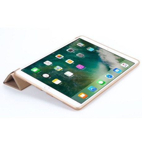 Чехол- книжка Solid Color Trid-fold + Deformation Viewing Stand на  iPad  Air 2019/Pro 10.5 - золотой