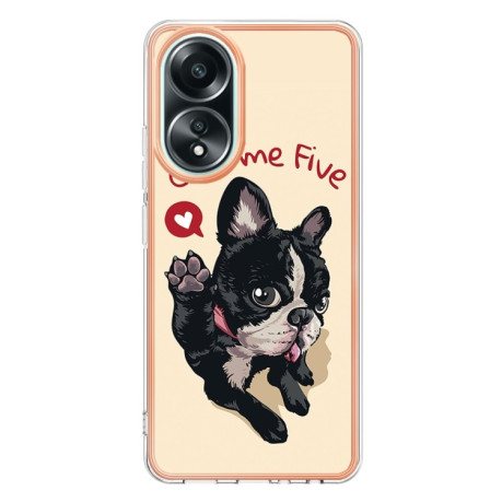 Протиударний чохол Electroplating IMD для OPPO A58 4G - Dog