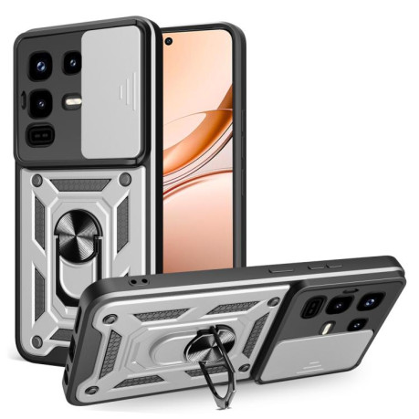 Протиударний чохол Sliding Camshield для Infinix Note 50 Pro 4G - сріблястий