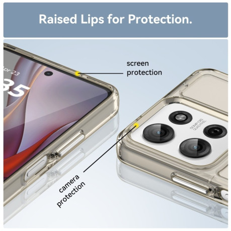 Протиударний чохол Candy Series для Motorola Moto G75 5G - сірий