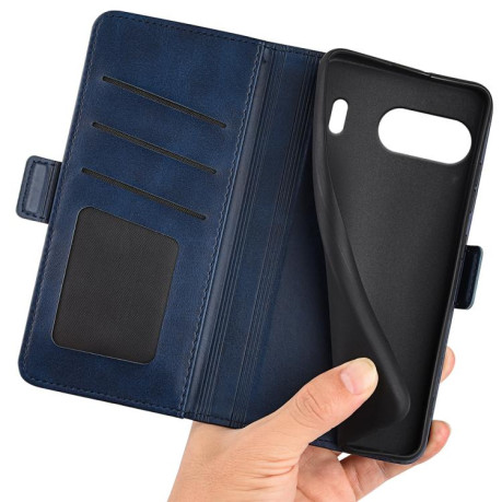 Чохол-книжка Dual-side Magnetic Buckle для OnePlus Nord 4 - синій