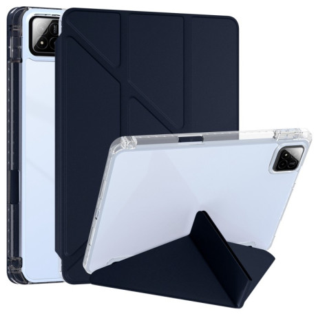 Чехол-книжка Clear Acrylic Demation Leather для Xiaomi Pad 7 / 7 Pro - синий