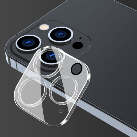 Комплект Защиты камеры ENKAY Hat-Prince 0.2mm 9H 3D Round Edge на iPhone 15 Pro / 15 Pro Max-прозрачные