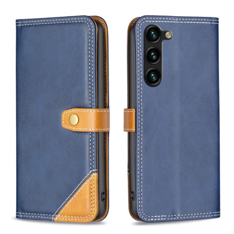Чехол-книжка Matching Double Sewing для Samsung Galaxy S23+Plus 5G - синий