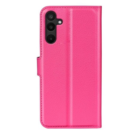 Чехол-книжка Litchi Texture Horizontal Flip Leather на Samsung Galaxy M16 / F16 - пурпурно-красный