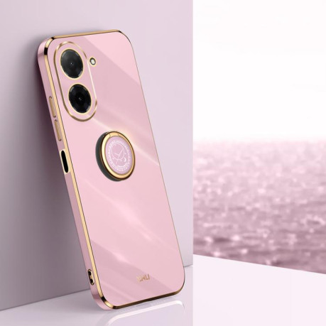 Противоударный чехол XINLI Straight Edge with Ring Holder для Xiaomi Redmi A5 4G / Poco C71 - фіолетовий