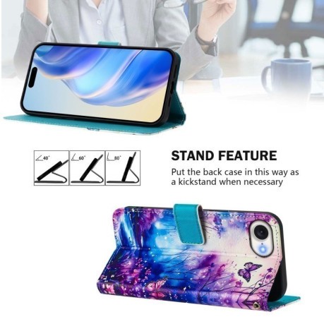 Чохол-книжка Colored Drawing Pattern для iPhone 16e - кольоровий