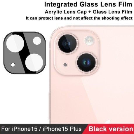 Захисне скло на камеру imak High Definition для iPhone 15/15 Plus 5G-чорне