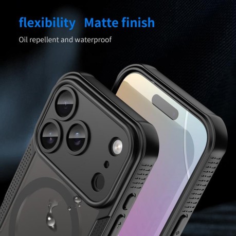 Протиударний чохол Armor Glaze MagSafe Magnetic для iPhone 17 Pro Max - чорний