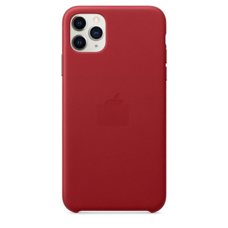 Кожаный Чехол Leather Case RED для iPhone 11 Pro Max
