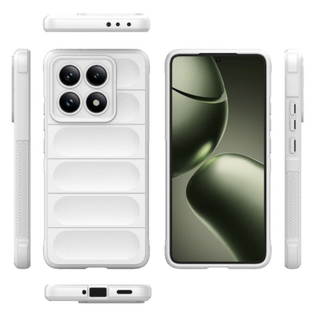 Силиконовый чехол Magic Flannel для Xiaomi 14T 5G Global - белый