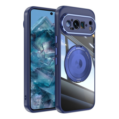 Протиударний чохол 360 Holder Magsafe Acrylic Hybrid для Google Pixel 9 Pro XL - синій