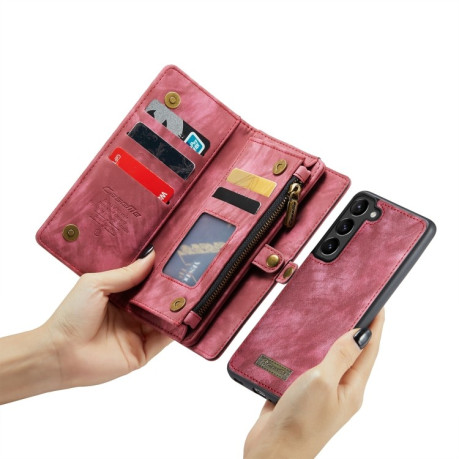 Чехол-кошелек CaseMe 008 Series Zipper Style на Samsung Galaxy S23+Plus 5G - красный